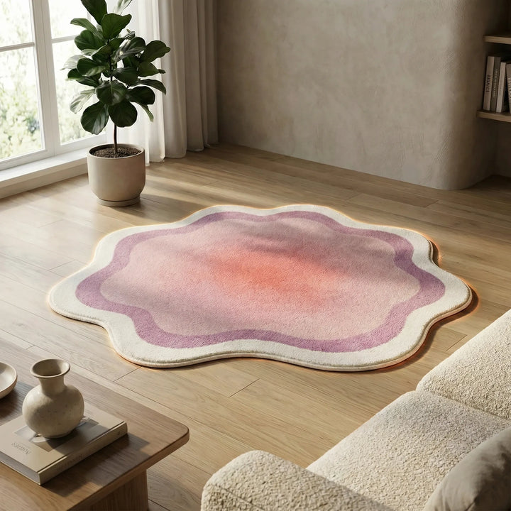 Comfortable Non-Slip Area Rug with a beautiful gradient and plush feel. Perfect modern home decor for living & bedroom.