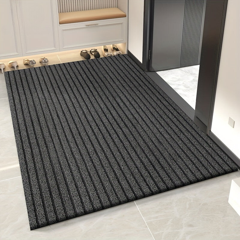 Red WeatherGuard Pro all-season outdoor mat, weather resistant & mud-trapping, with PVC backing.