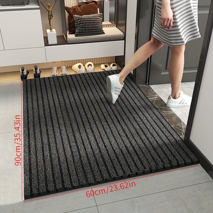 All-season WeatherGuard Pro door mat for entryway, a robust indoor/outdoor floor protector in red.