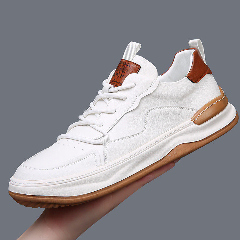 White Men's Athletic Casual Shoes, premium and comfortable for everyday walking.