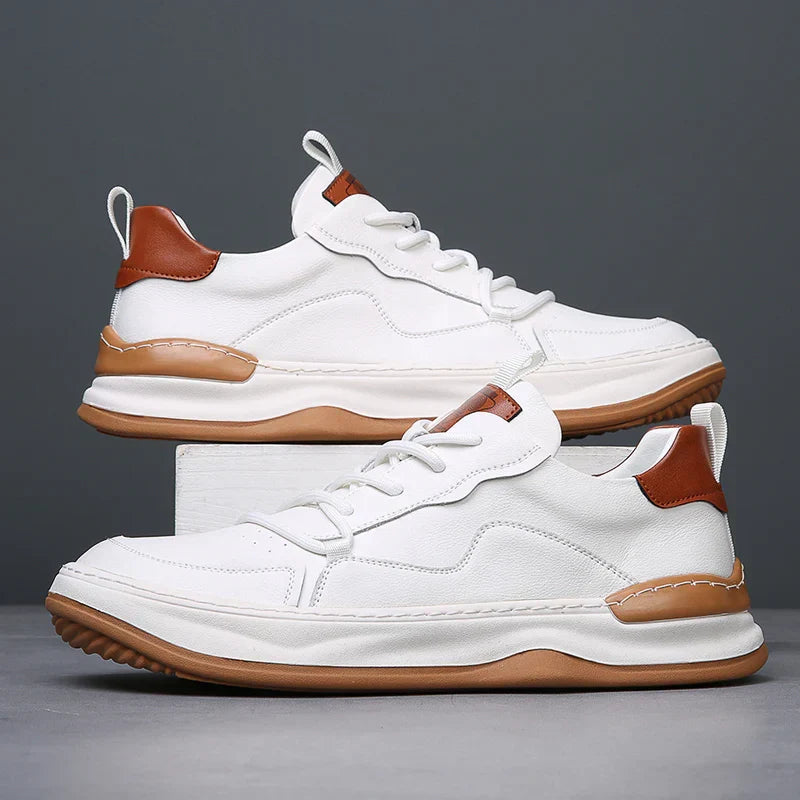 Stylish Black Men's Luxury Sneakers, handcrafted for everyday comfort & walking.