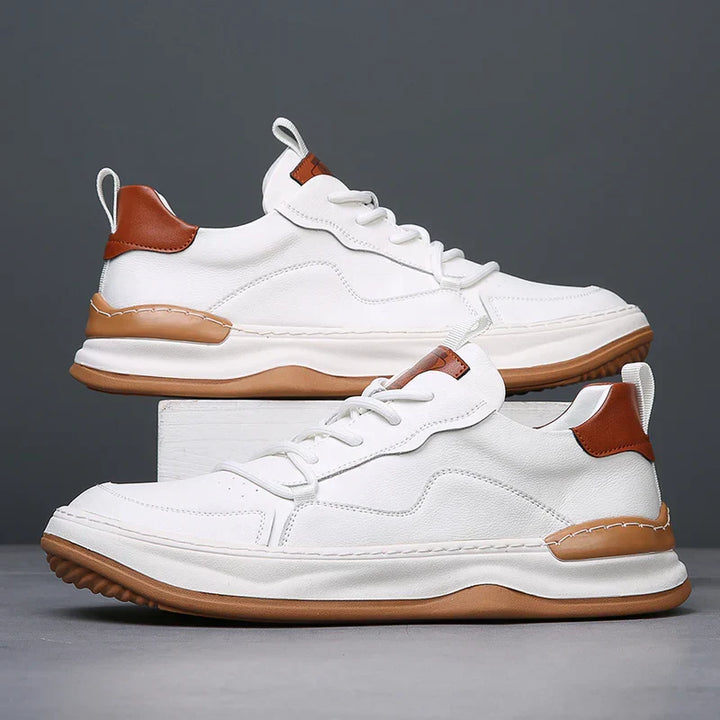 Stylish Black Men's Luxury Sneakers, handcrafted for everyday comfort & walking.
