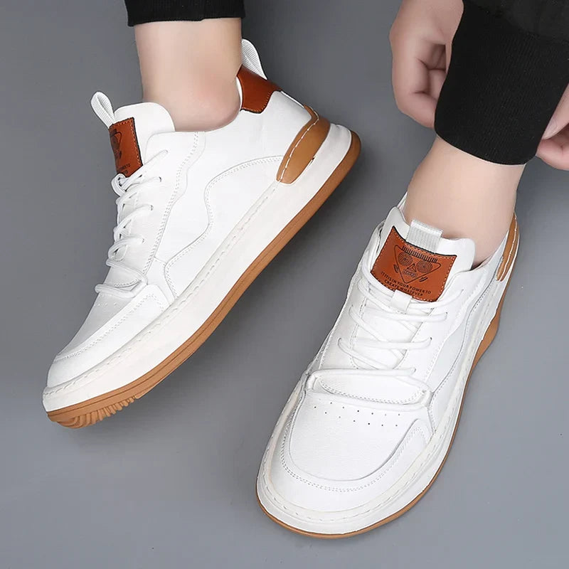 Brown Men's Comfort Shoes, premium walking footwear for daily luxury style.