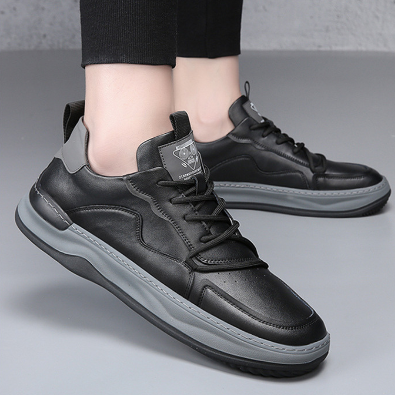 Stylish Green Men's Comfort Sneakers, luxury everyday walking shoes, premium.