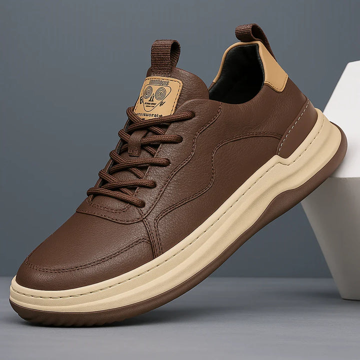 White Men's Athletic Luxury Footwear, premium comfort for daily casual style.