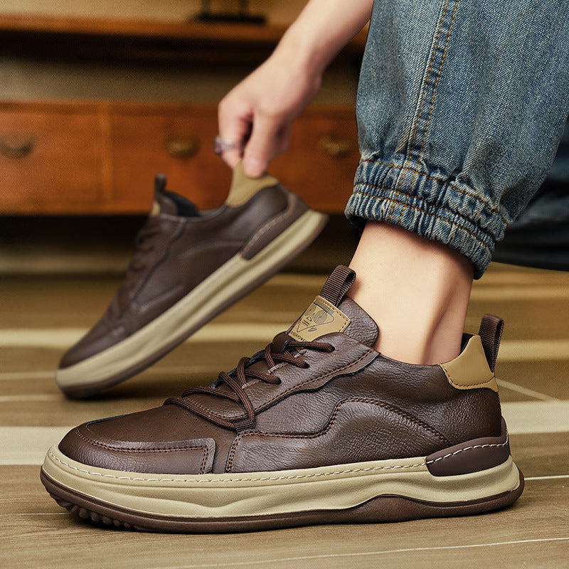 White Premium Men's Casual Shoes, handcrafted for ultimate luxury comfort daily.