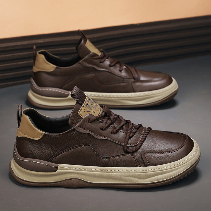 Brown Men's Stylish Walking Shoes, premium handcrafted luxury comfort for daily wear.
