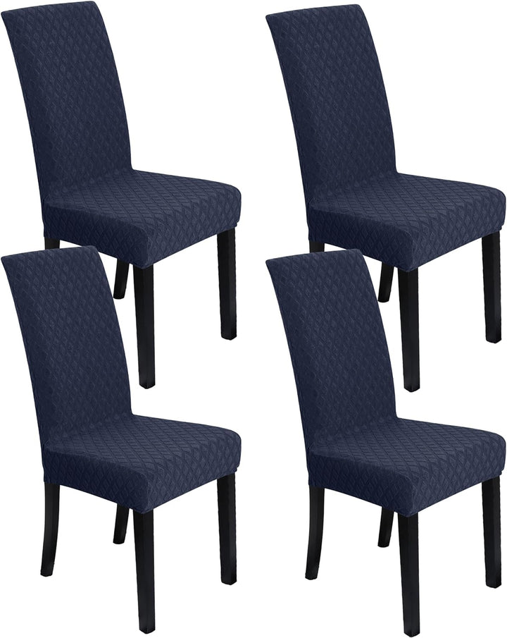 Teal Stretch Dining Seat Cover, elegant aqua shade, comfortable ChairGuard