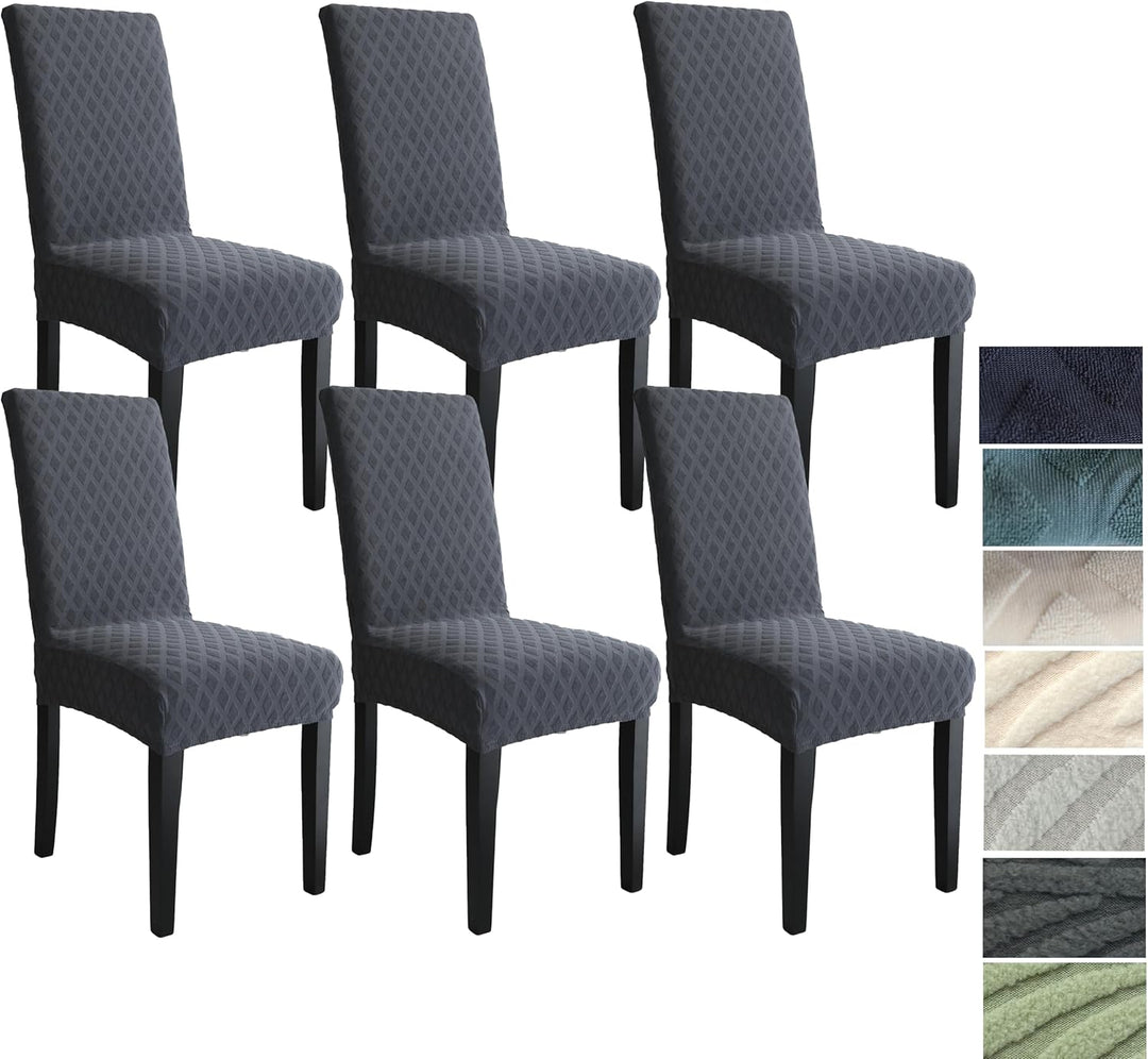 Cream Stretch Dining Chair Cover, natural tone, elegant, ChairGuard