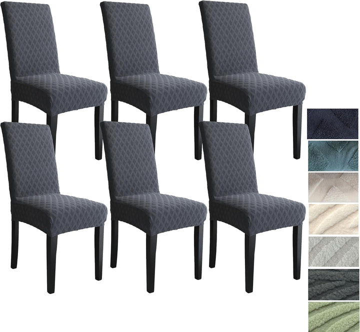 Cream Stretch Dining Chair Cover, natural tone, elegant, ChairGuard
