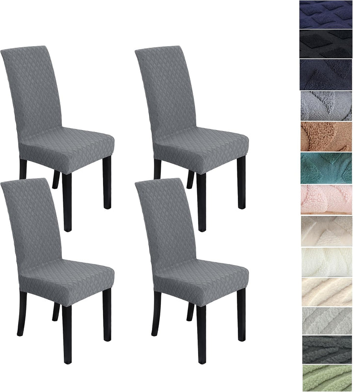 Patterned Stretch Dining Chair Cover, geometric design, stylish ChairGuard