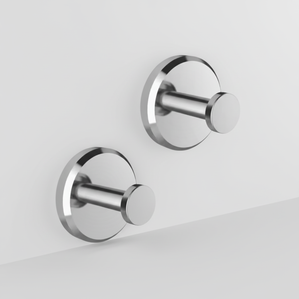Modern Griplyn adhesive wall hook, a sleek no-drilling solution for kitchen and bathroom storage