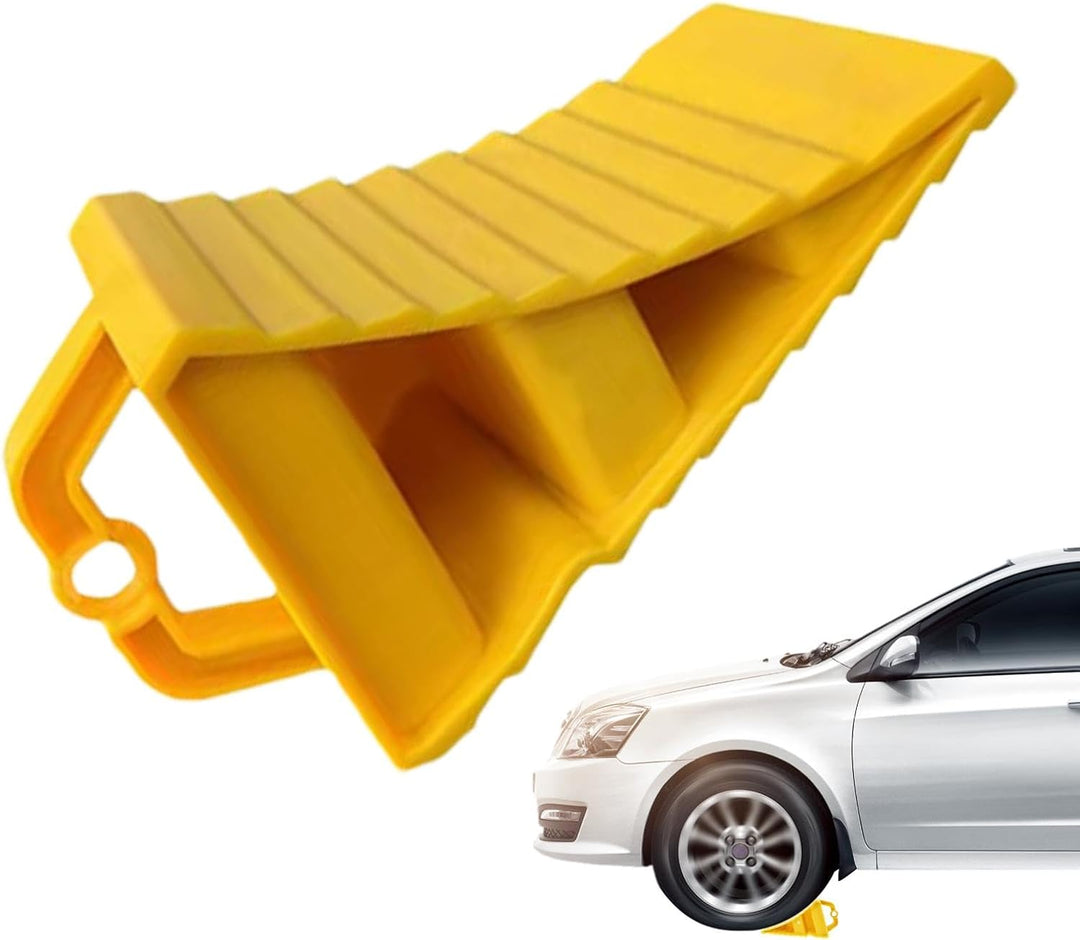 Griptura heavy-duty non-slip wheel chocks (2-pack), essential for car & truck safety. Prevents vehicle roll.