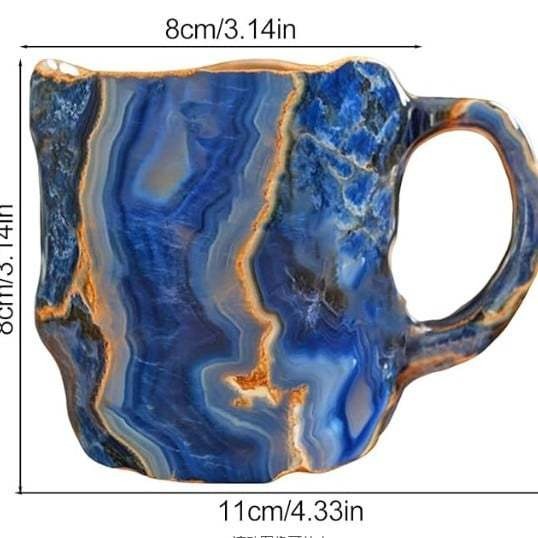 Dazzling gemstone-inspired crystal coffee mug, unique handcrafted elegant cup, perfect for stylish home decor.
