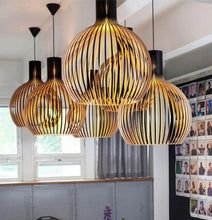 Premium handcrafted natural wood pendant light, durable wooden ceiling lamp for lasting style.