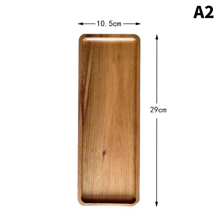 Rustic wooden tray with natural finish, perfect for farmhouse and cozy home decor.
