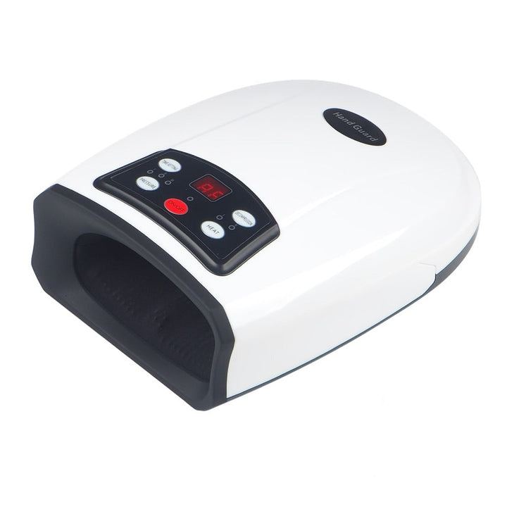 Rechargeable hand massager providing deep pain relief from arthritis, carpal tunnel & hand fatigue.