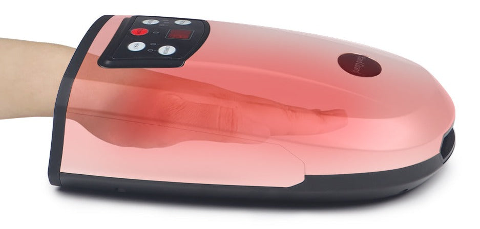 Portable HandEase device for targeted pain relief, reducing symptoms of arthritis & carpal tunnel syndrome.