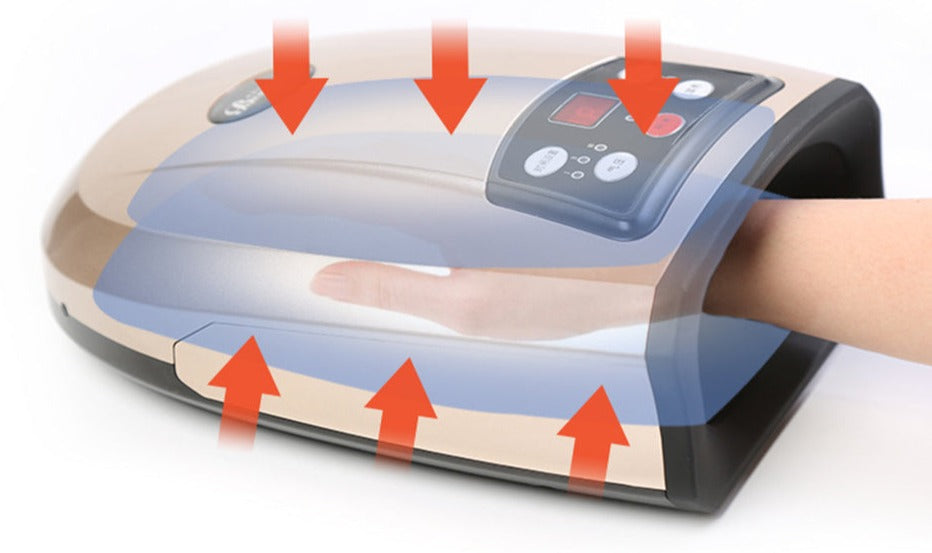 Therapeutic HandEase device, ideal for daily hand care and relaxation, shown in a clean product shot.
