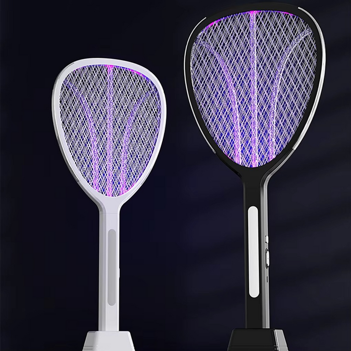 Handheld electric mosquito swatter. Rechargeable bug zapper for effective indoor & outdoor pest control.