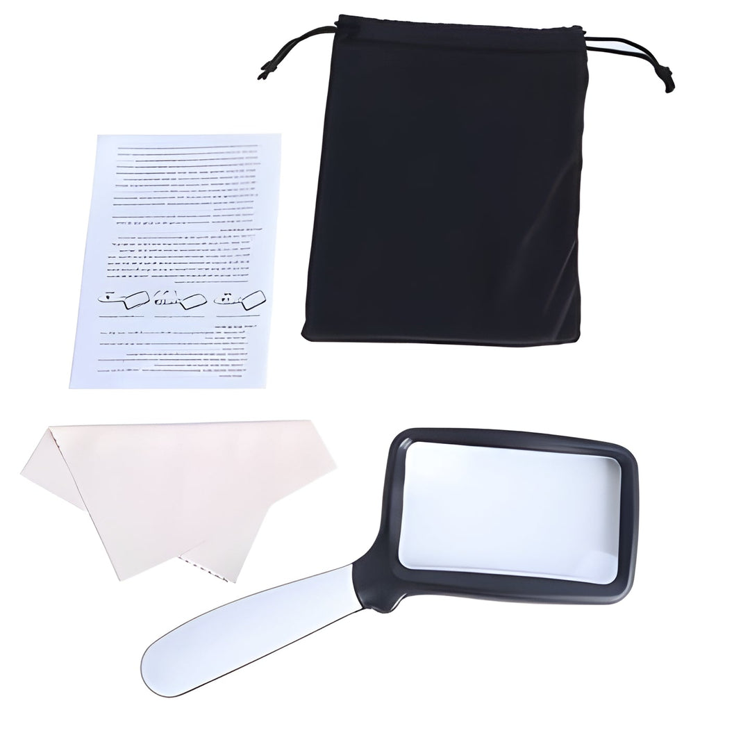 Portable LED magnifying glass, perfect vision aid for reading, hobbies, and intricate crafts on-the-go.