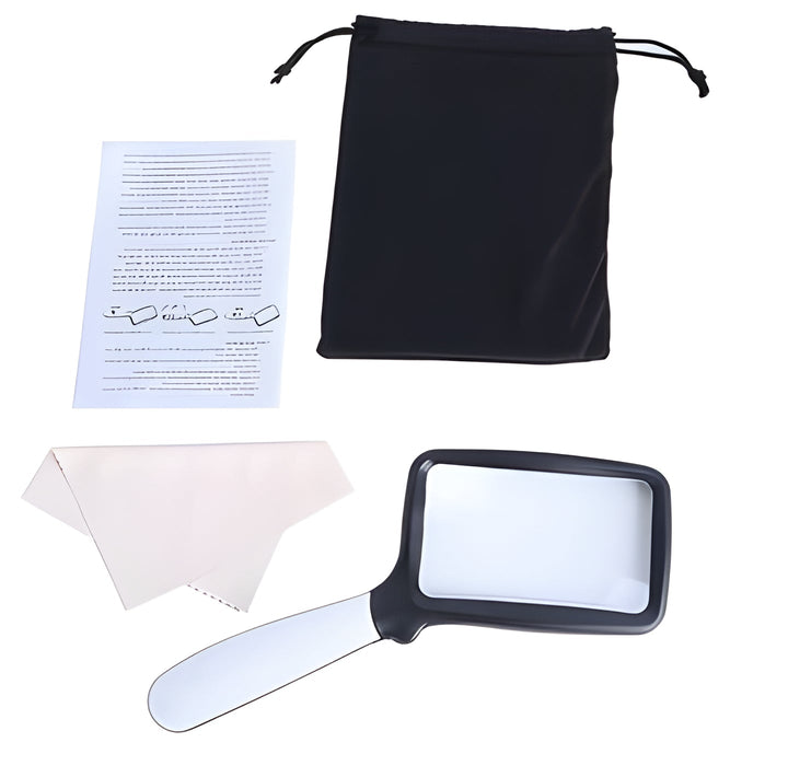 Portable LED magnifying glass, perfect vision aid for reading, hobbies, and intricate crafts on-the-go.