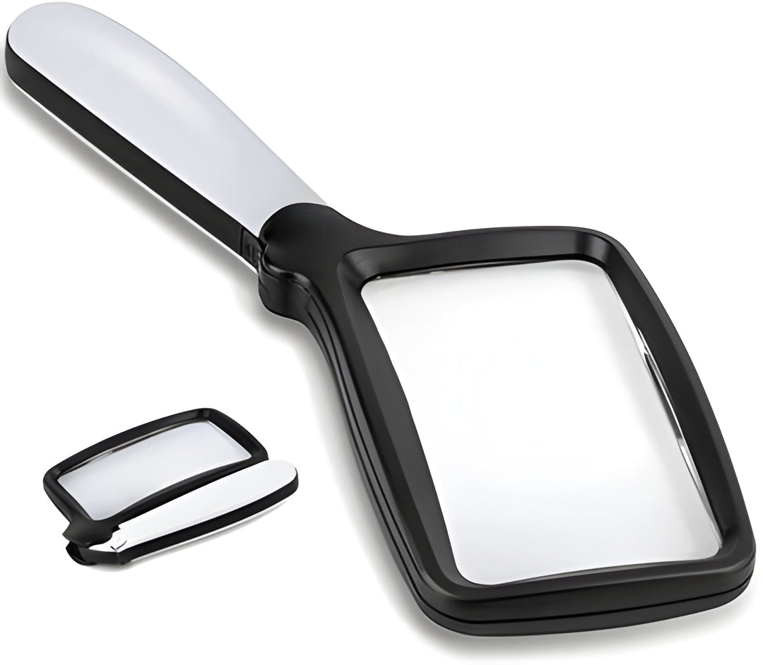 Universal LED reading magnifier, a clear vision aid for anyone needing enhanced magnification for daily tasks.