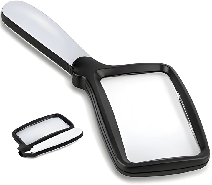 Universal LED reading magnifier, a clear vision aid for anyone needing enhanced magnification for daily tasks.