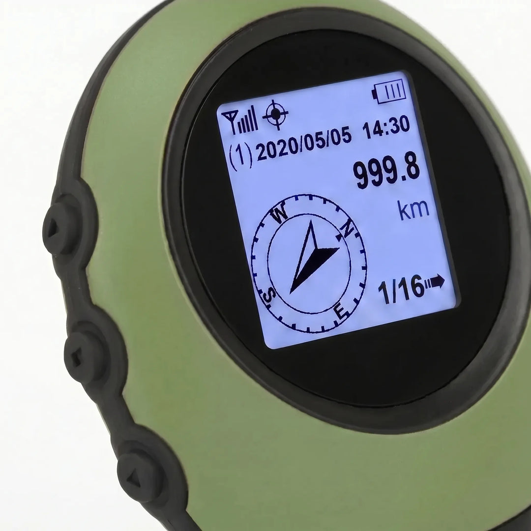 Compact handheld satellite GPS for reliable off-grid navigation, essential for adventure travel & wilderness.