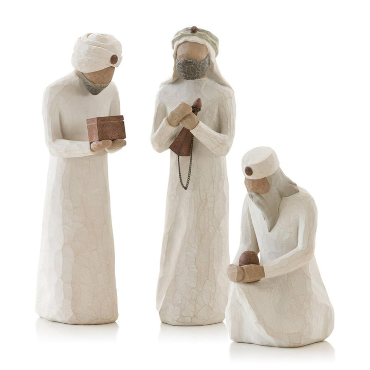 Unique handmade barn wood nativity scene set (20 pc). Spiritual Christmas gift & rustic holiday home decor.