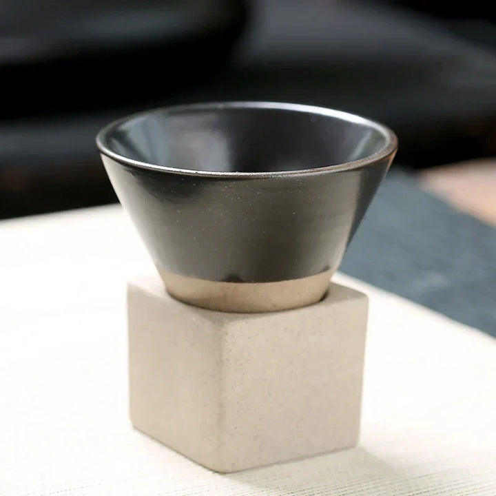 Authentic handmade Japanese coffee & tea cup, premium porcelain, artisan ceramic home decor.