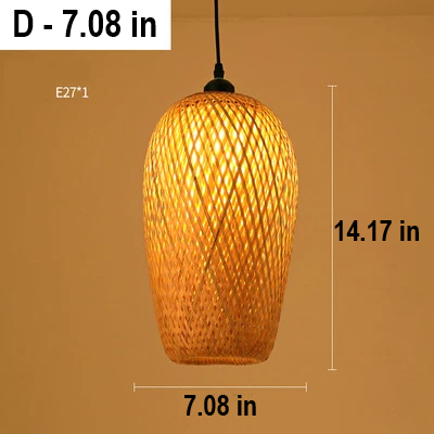 Handcrafted Rattan Pendant: Beautiful natural light fixture, ideal for bohemian home decor styling.
