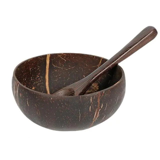 TropiBowl eco-friendly coconut shell serving bowl. Sustainable, handmade natural kitchenware & unique tropical decor piece.