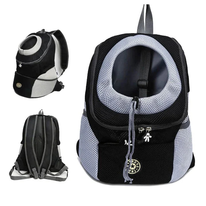 Durable pet travel backpack for small, medium & large dogs. Hands-free design perfect for hiking & outdoor activities.