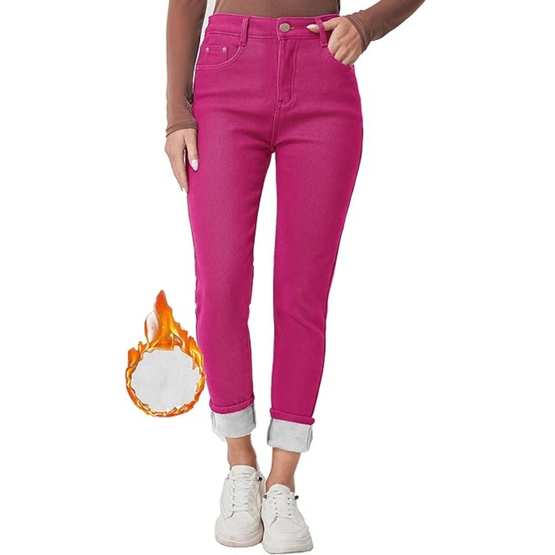 Warm and cozy Hannah women's thermal jeans, ideal for winter casual wear
