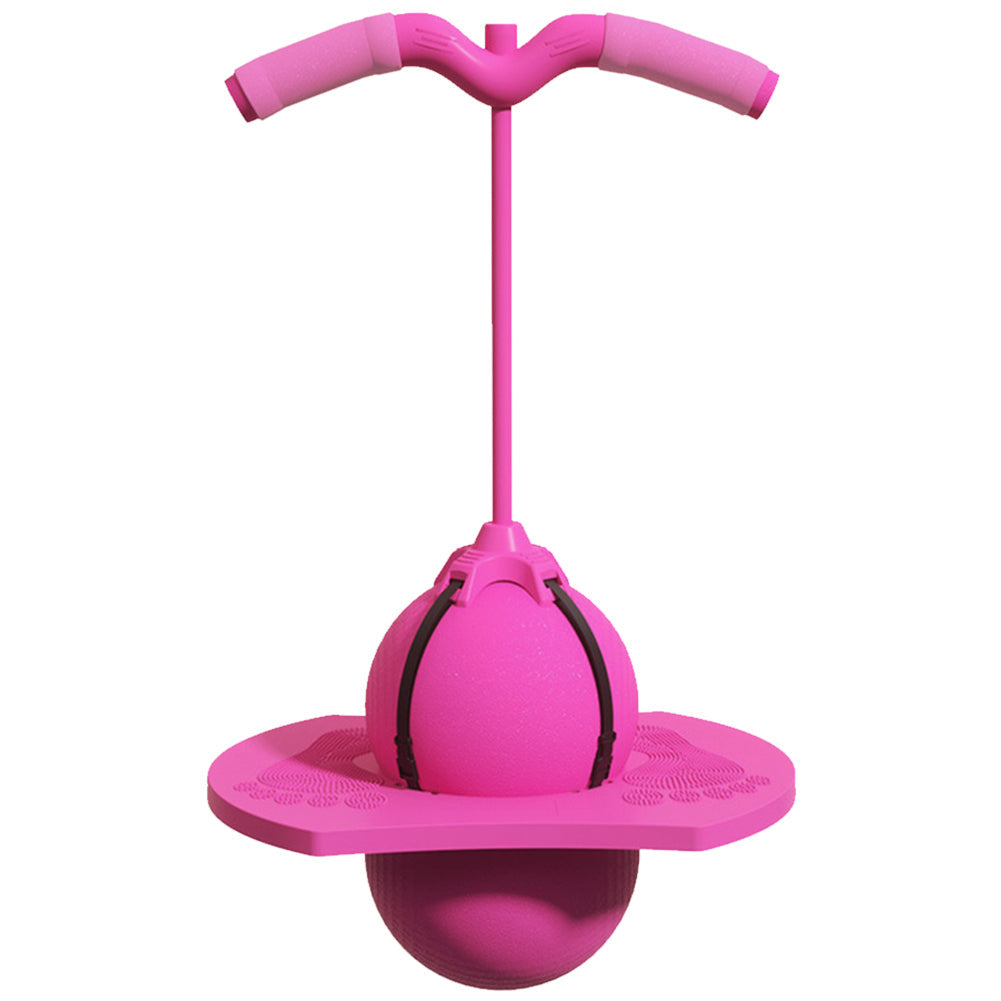 Children's balancing jump ball toy in blue, great for indoor activity, coordination, and active fun for kids.