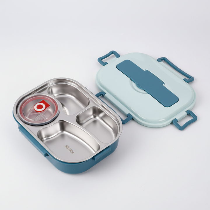Unisex meal prep bento box, crafted from high-quality stainless steel for longevity