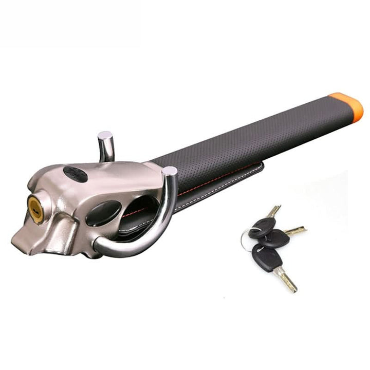 Secure your car with this Heavy Duty Anti-Theft Steering Wheel Lock. Strong vehicle protection & theft deterrent.