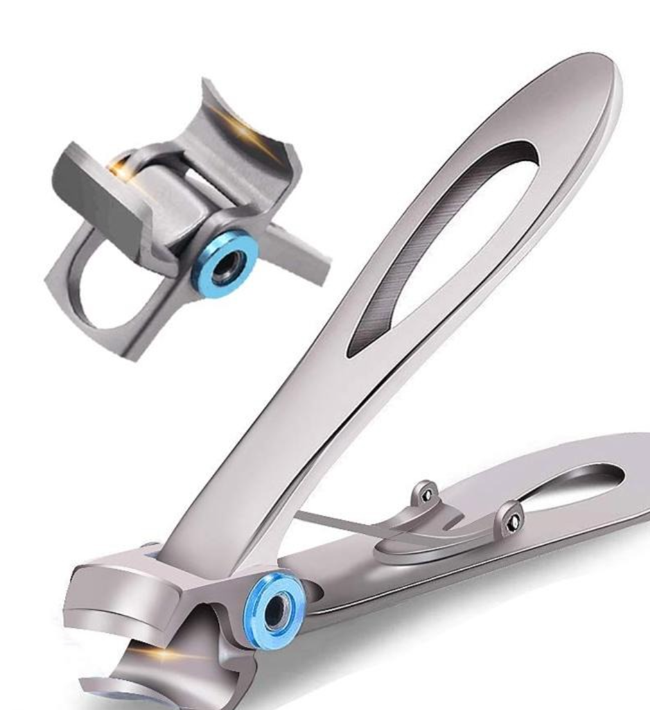 Heavy-duty cast steel nail clippers for thick toenails & ingrown nails. Essential foot care tool.