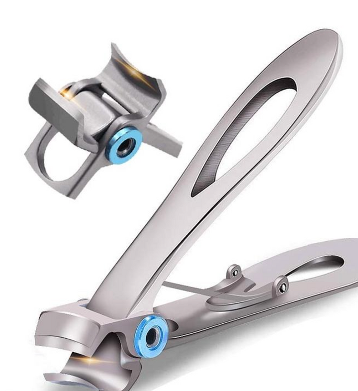 Heavy-duty cast steel nail clippers for thick toenails & ingrown nails. Essential foot care tool.