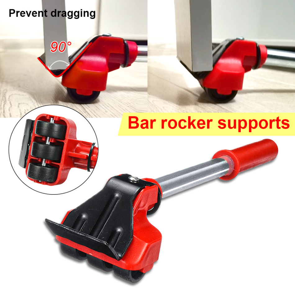 Durable wheeled furniture sliders, part of a moving kit, for effortless heavy furniture & appliance transport.