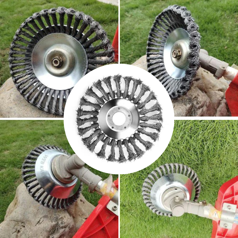 Powerful, indestructible string trimmer head for weed eaters. Essential heavy-duty garden tool for lawn care.
