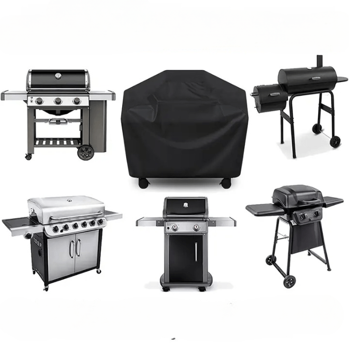BaroShield weatherproof grill cover made of durable Oxford fabric, ideal for outdoor grill protection.