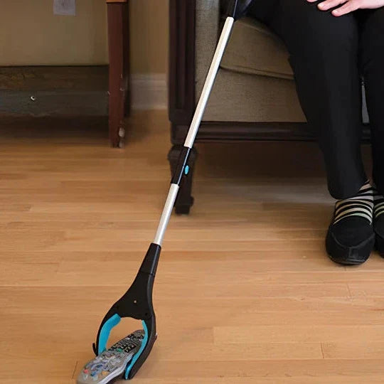 Heavy-duty portable grabber stick, rotatable reach extender & gripper tool. Ideal mobility aid for picking items.