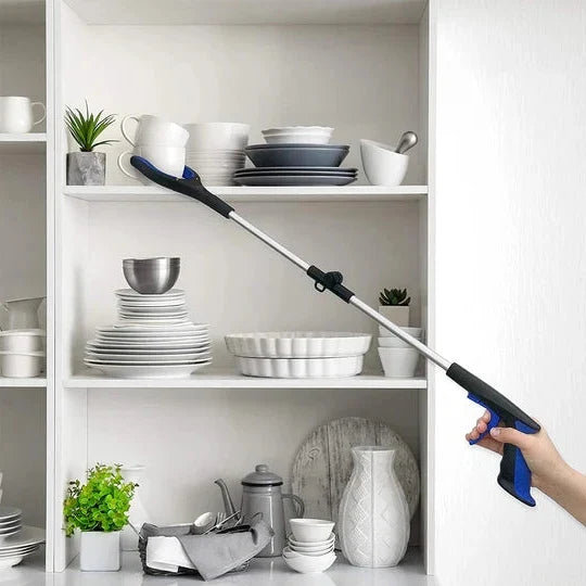 Folding heavy-duty grabber stick, a portable reach extender. Perfect assistive device for trash picking & mobility.