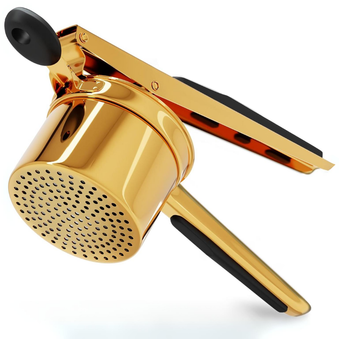 Commercial-grade stainless steel potato masher, perfect for creamy mash every time.