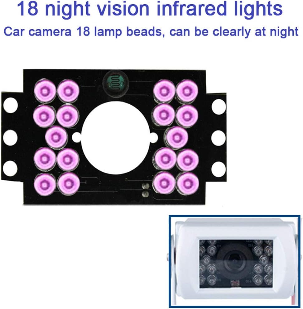 Waterproof 12V/24V truck camera, vivid night vision for safe reversing and parking, easy installation