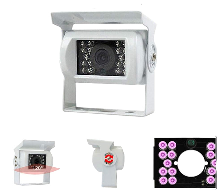 Vehicle safety camera for trucks and RVs, IP68 rated, crystal-clear night vision even in total darkness