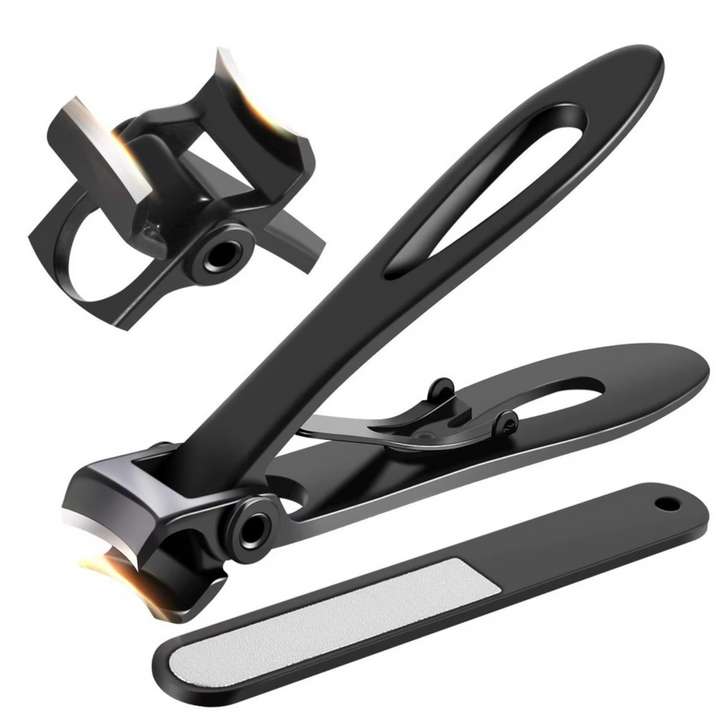 Professional heavy duty wide jaw toenail clippers. Stainless steel pedicure tool for thick and hard nails.