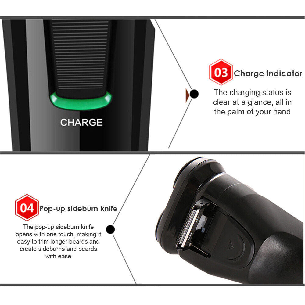 Discreet 1080P HD WiFi mini security camera disguised as a shaver for hidden monitoring.